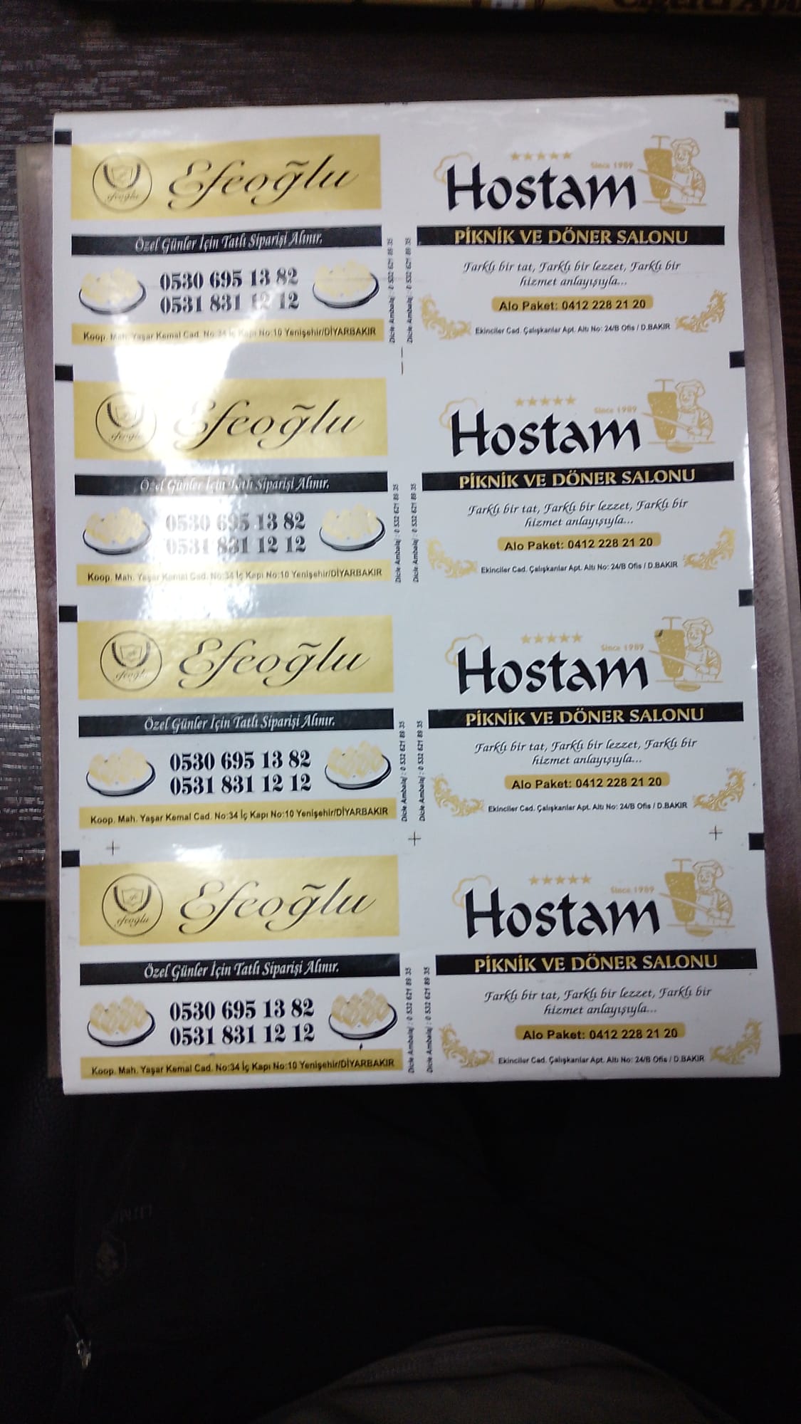 Efeoğlu- Hostam Piknik  Ve Döner Salonu